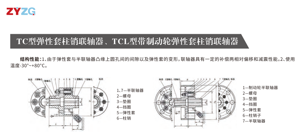 TCL型帶製動輪彈性套柱銷香蕉视频三级片
